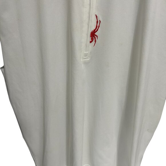 Spyder Men's Size Large Pullover Sweater Half Zip Unique Black White - Picture 5 of 6